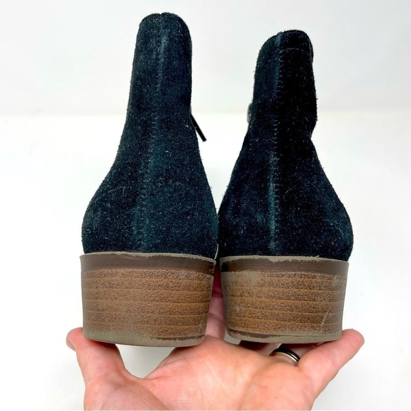 Kensie Black Leather Ankle Boots – Side Zip, Almond Toe, Size 9 - Picture 6 of 10